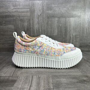 Dr. Scholl's Zodiac Copper Women's size 9 Multicolored White Platform Shoes